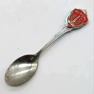 Vintage Oklahoma Oil Rig Tower 🗼 Souvenir Spoon Kitschy Cool!